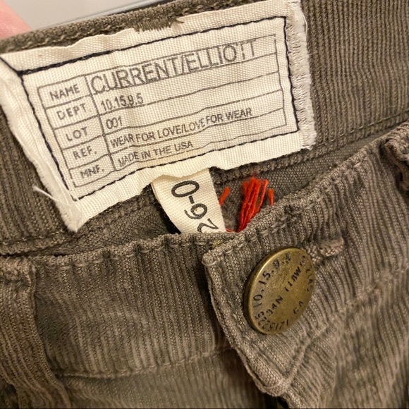 Current Elliott Cropped Corduroy Pants - Picture 3 of 6